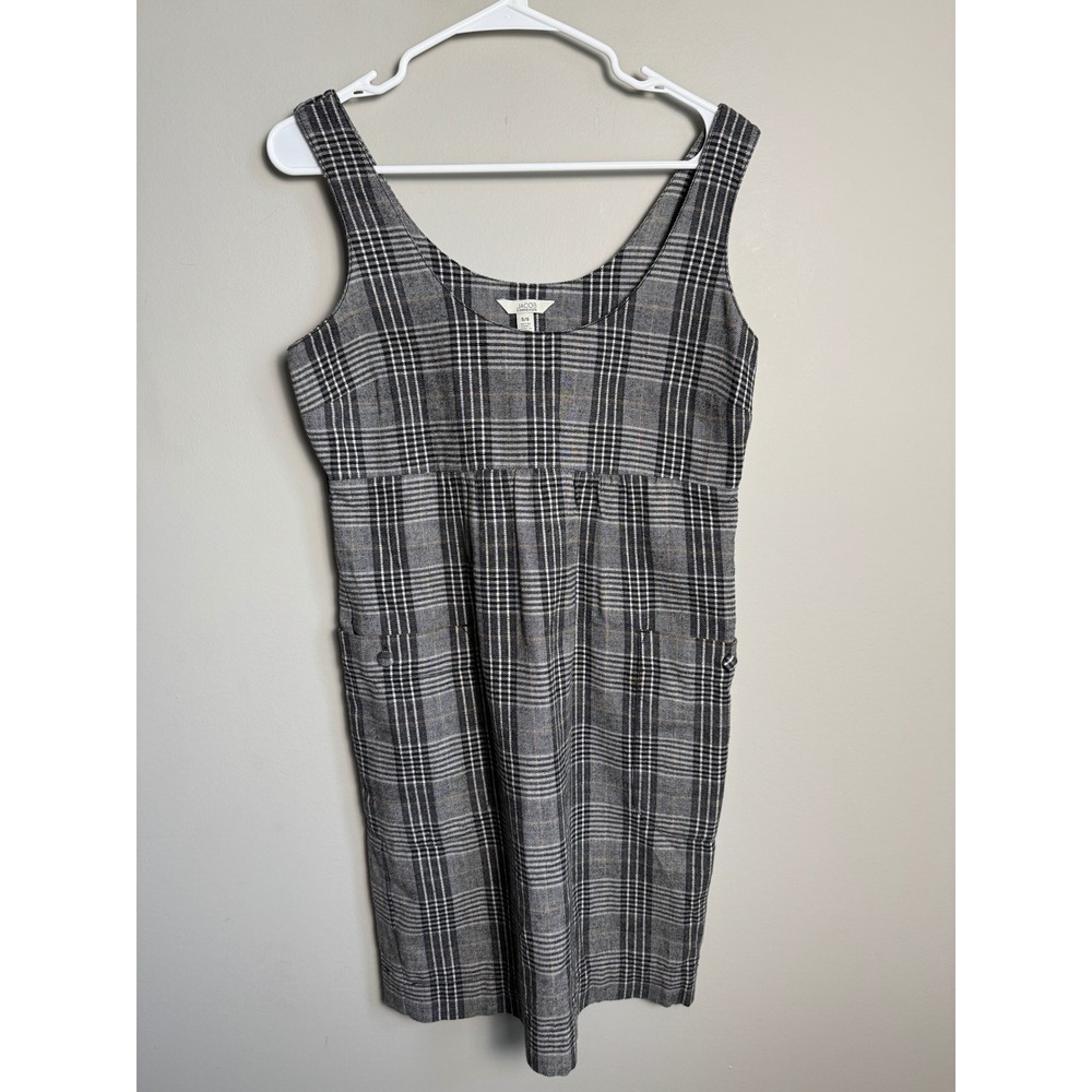 Jacob Connexion Vintage Y2K Plaid Sleeveless Dress‎ 5/6 Dark Academia Pocekts
